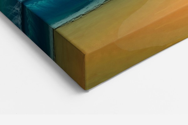 Ocean Wave Crest Canvas Print - on the wall in a room interior