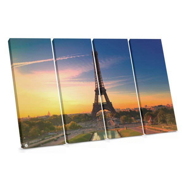 Eiffel-torni auringonlaskussa kangaspainatus