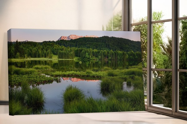 Impression sur Toile Canyon de la Rivière Rouge - au mur dans un intérieur