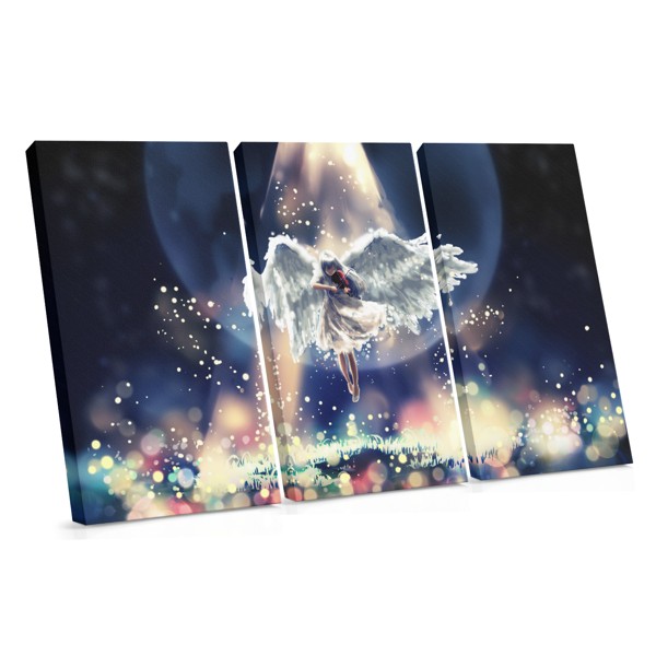 Angel Figure with Wings Canvas Print
