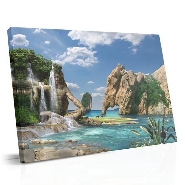 Layered Rock Formations Canvas Print