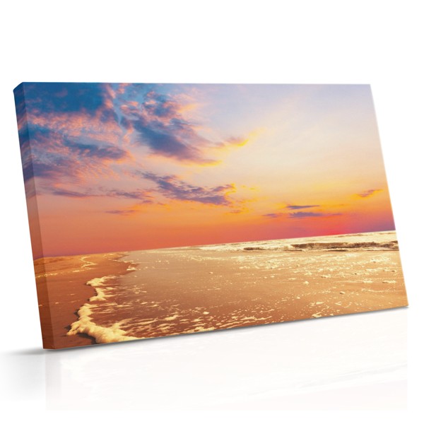 Coastal Seascape with Turquoise Waters Canvas Print