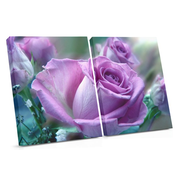Sour Rose Canvas Print - Yksittäinen kukka tummaalla taustalla
