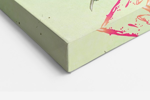Tablou Canvas Supereroi Manga Colorați - pe perete într-un interior