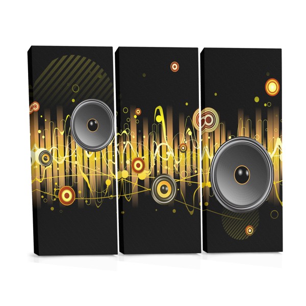 Tablou Canvas Colaj Abstract Muzical