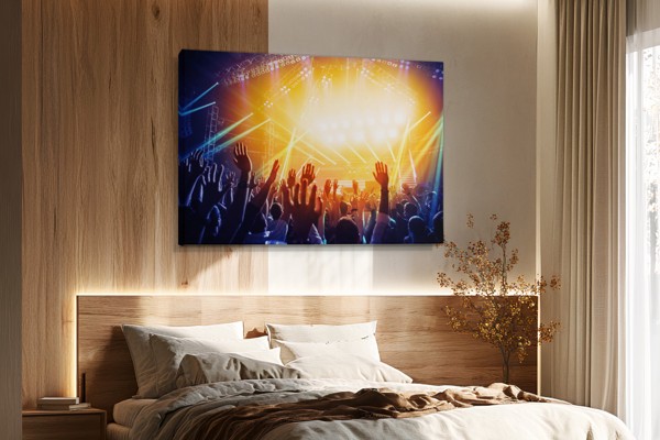 Konzertbühne mit Bühnenlicht Leinwanddruck - an der Wand in einem Raum