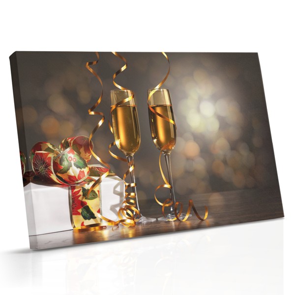 Plátno Champagne Glasses Holiday Toast