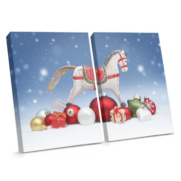 Winter Story Canvas Print - Feestelijke Winterscène