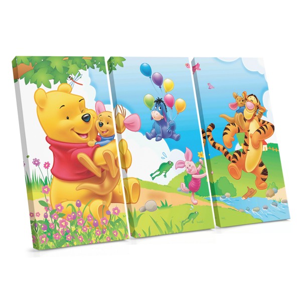 Winnie the Pooh and Piglet Friends Canvas Print