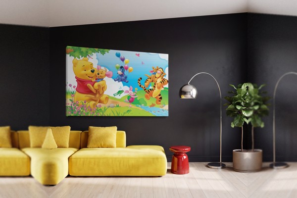 Winnie the Pooh e Pimpi Stampa su Tela - alla parete in un interno