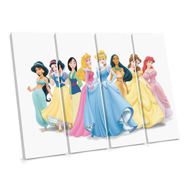 Impressão em Tela de Princesa Animada