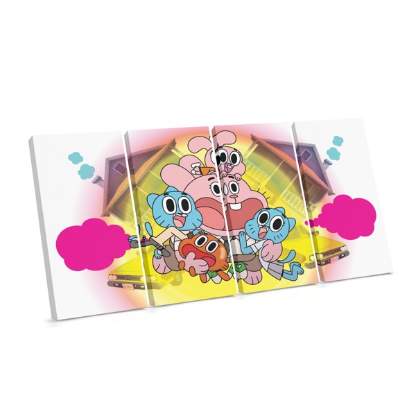 Impressão em Tela Gumball Personagem Animado