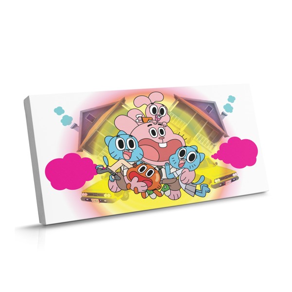 Gumball animacinis personažas kanvase