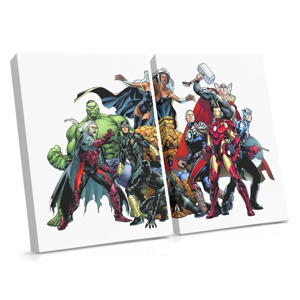 Marvel Avengers Superhelden Canvas Print voor Kinderkamer