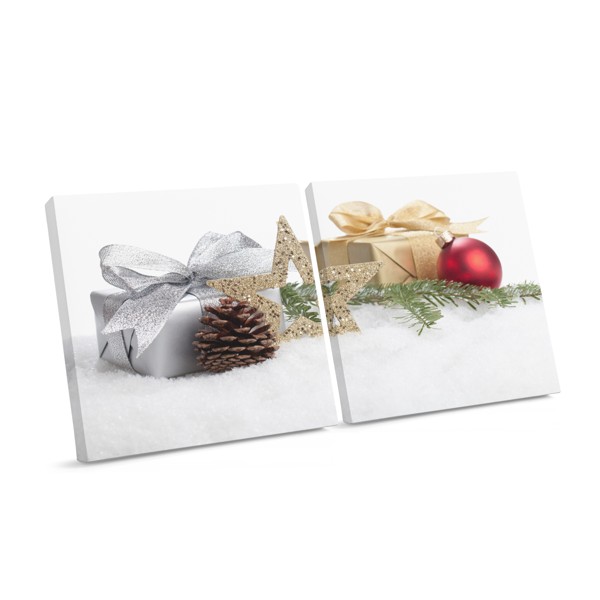 Christmas Ornament and Pine Branch Canvas Print