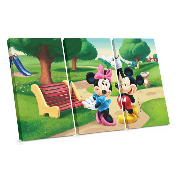 Mickey og Minnie Mouse lærredsprint