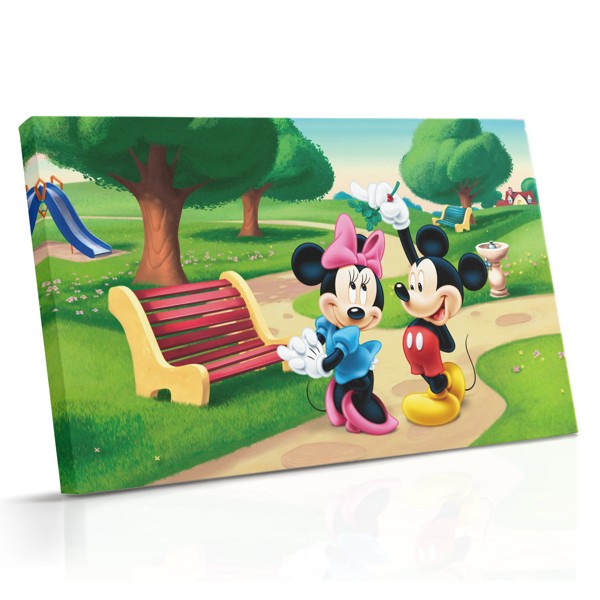 Mickey ja Minnie Mouse Canvas Print