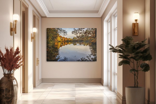 The Silent Lake Leinwanddruck - an der Wand in einem Raum