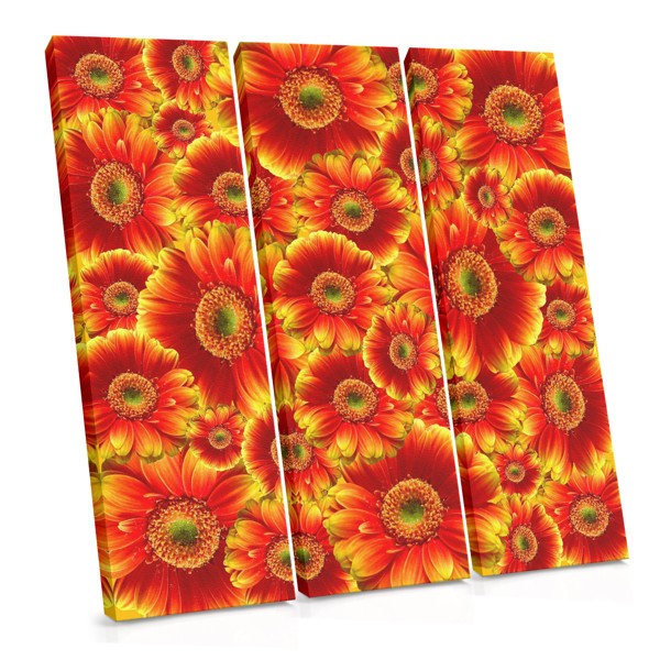 Gerbera Csokor Kollázs Vászonkép
