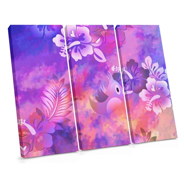 Chinese Rose Collage Canvas Print