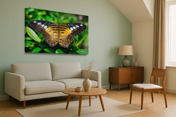 Tauriņš Lidojumā Audekla Prints - uz sienas telpā