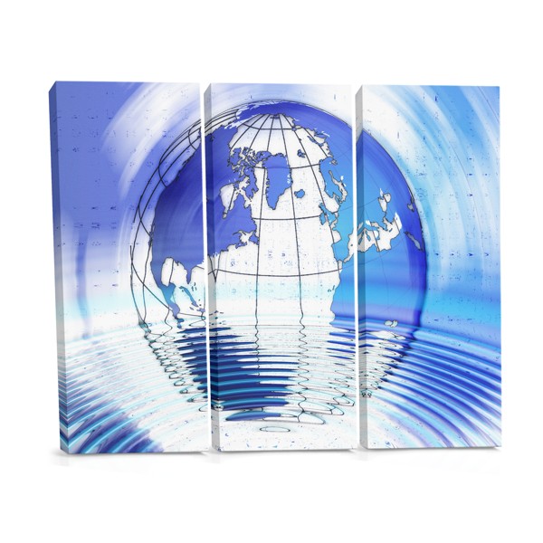 Geografski globus Canvas Print