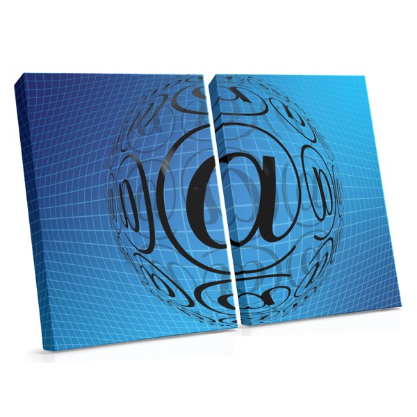Abstract Digitaal Netwerk Canvas Print
