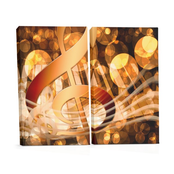 Abstract Piano Keys Music Canvas Print