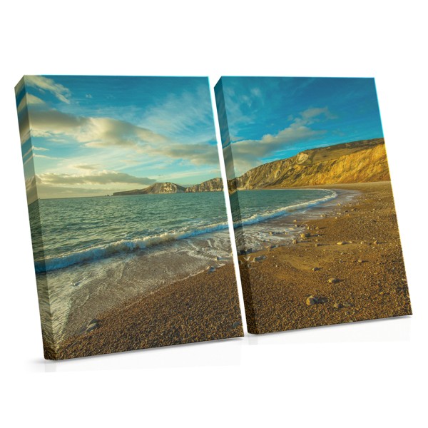 Toile Imprimée Paysage Marin Plage Rocheuse
