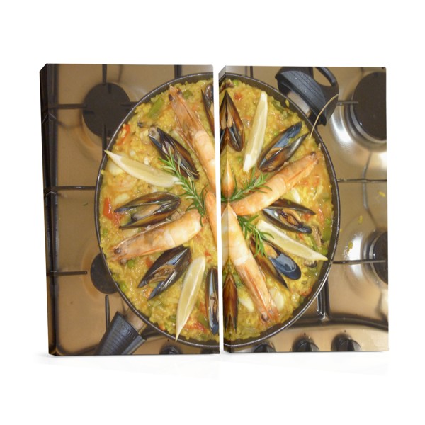 Paella Θαλασσινών Καμβάς - Κουλινάρ Τέχνη για Κουζίνα