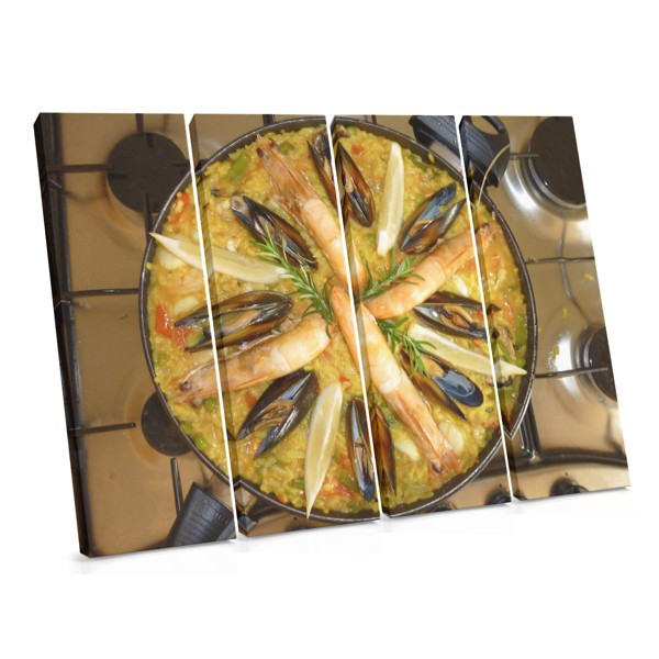 Paella Mořské plody Canvas Print - Kulinářské umění do kuchyně