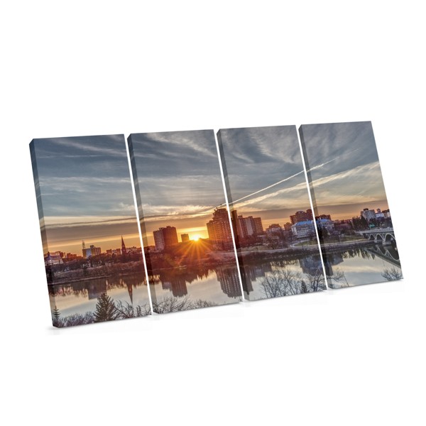 Sonnenaufgang über Wasser Leinwanddruck