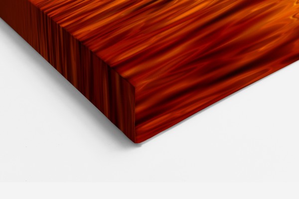 Punainen taivas tyynellä merellä Canvas-tulostus - seinällä huoneessa
