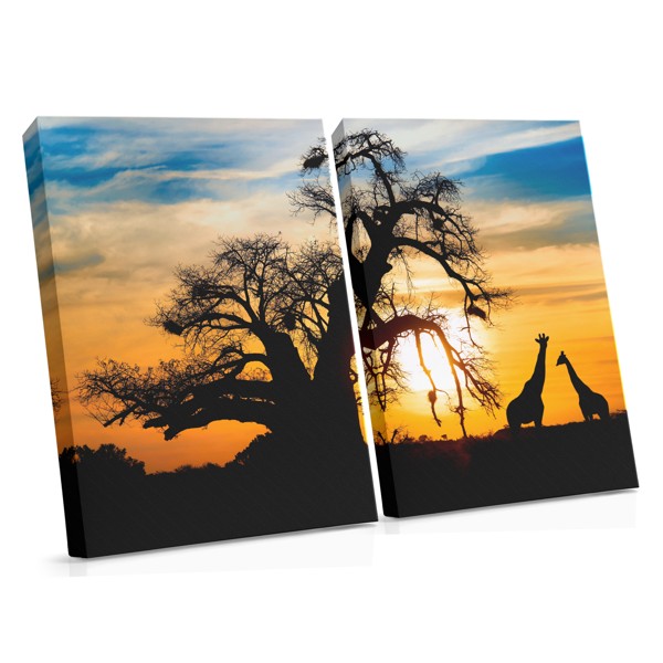 Stampa su Tela Tramonto a Savannah