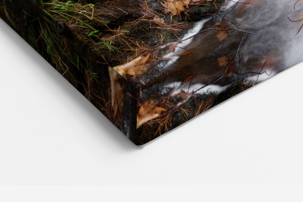 Slāņoti ūdens atstarojumi - auduma prints - uz sienas telpā