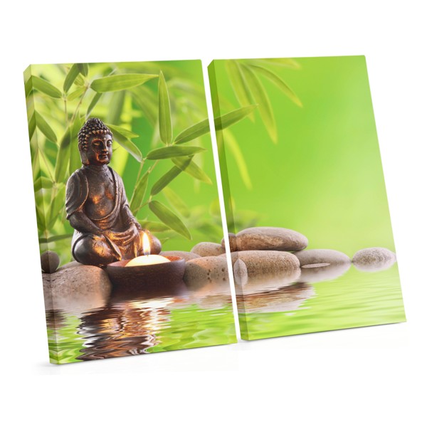 Zen-Steine und Wasser Leinwanddruck