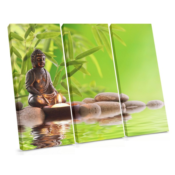 Zen Stones and Water Canvas Print