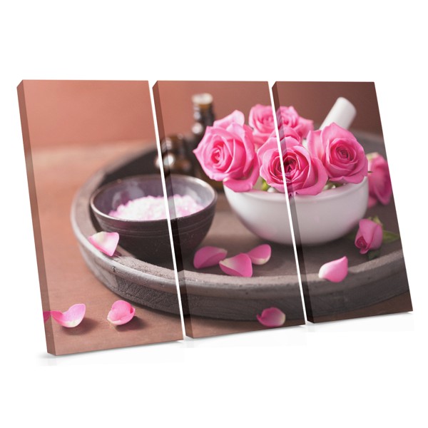 Rosewater Canvastryck - Mjuk Rosa Ros i Närbild