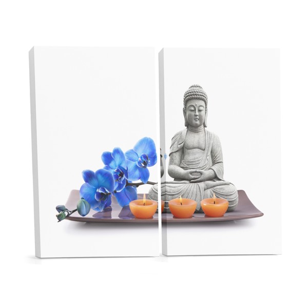 Buddha s chakra symboly na plátně