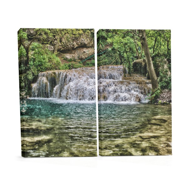 Misty Lake Reflection Canvas Print