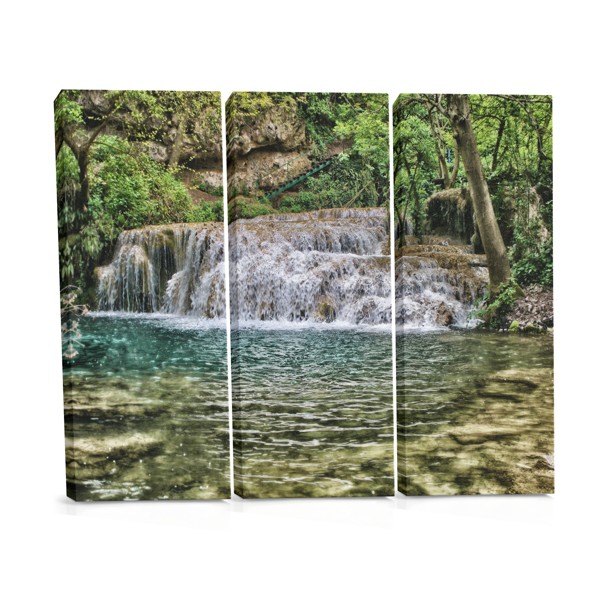 Misty Lake Reflection Canvas Print