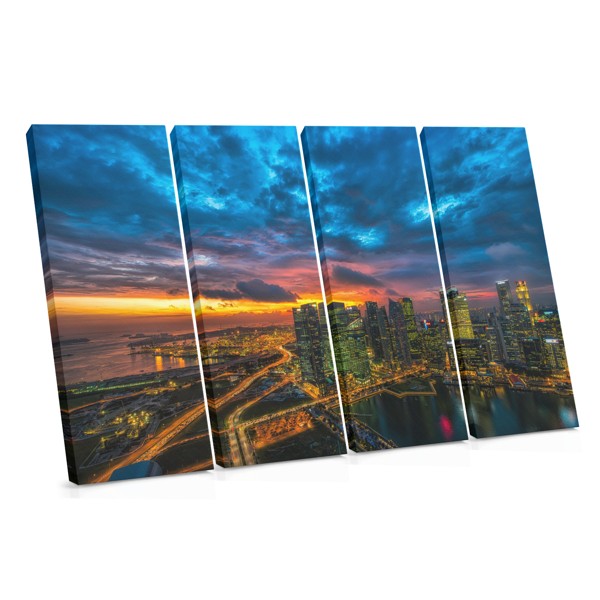 Čikāgas Skyline Krēpelī Canvas Prints