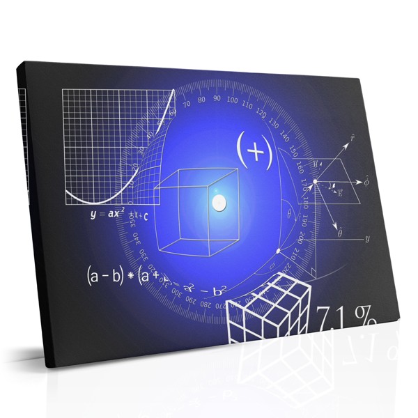 Abstraktný geometrický kváder na plátne