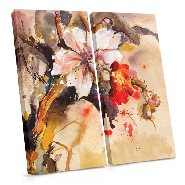 Impression sur Toile Rose Rose Botanique