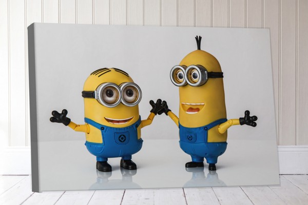 Minion-hahmo kanvaasjuliste - yksipaneelinen - seinällä huoneessa