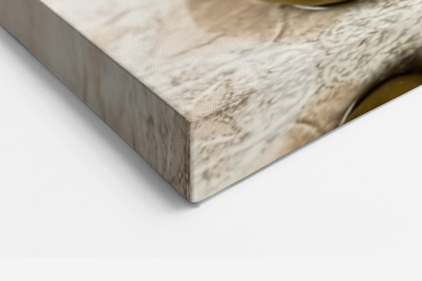Olijfolie en Verse Olijven Canvas Print - aan de muur in een interieur