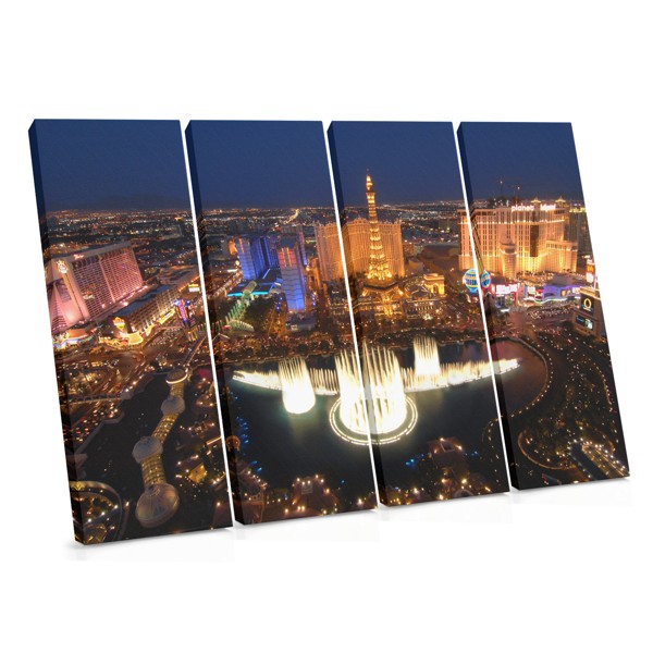 Obraz na Płótnie Panorama Las Vegas w Nocy