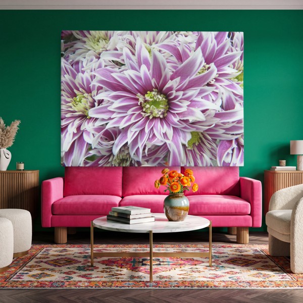 Ανοιξιάτικη Ανθοδέσμη Canvas Print - στον τοίχο σε εσωτερικό χώρο
