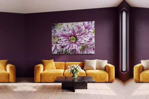 Ανοιξιάτικη Ανθοδέσμη Canvas Print - στον τοίχο σε εσωτερικό χώρο