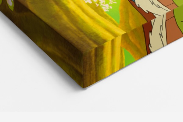 Jungle Book animacinis scenos canvas spausdinys - ant sienos interjere